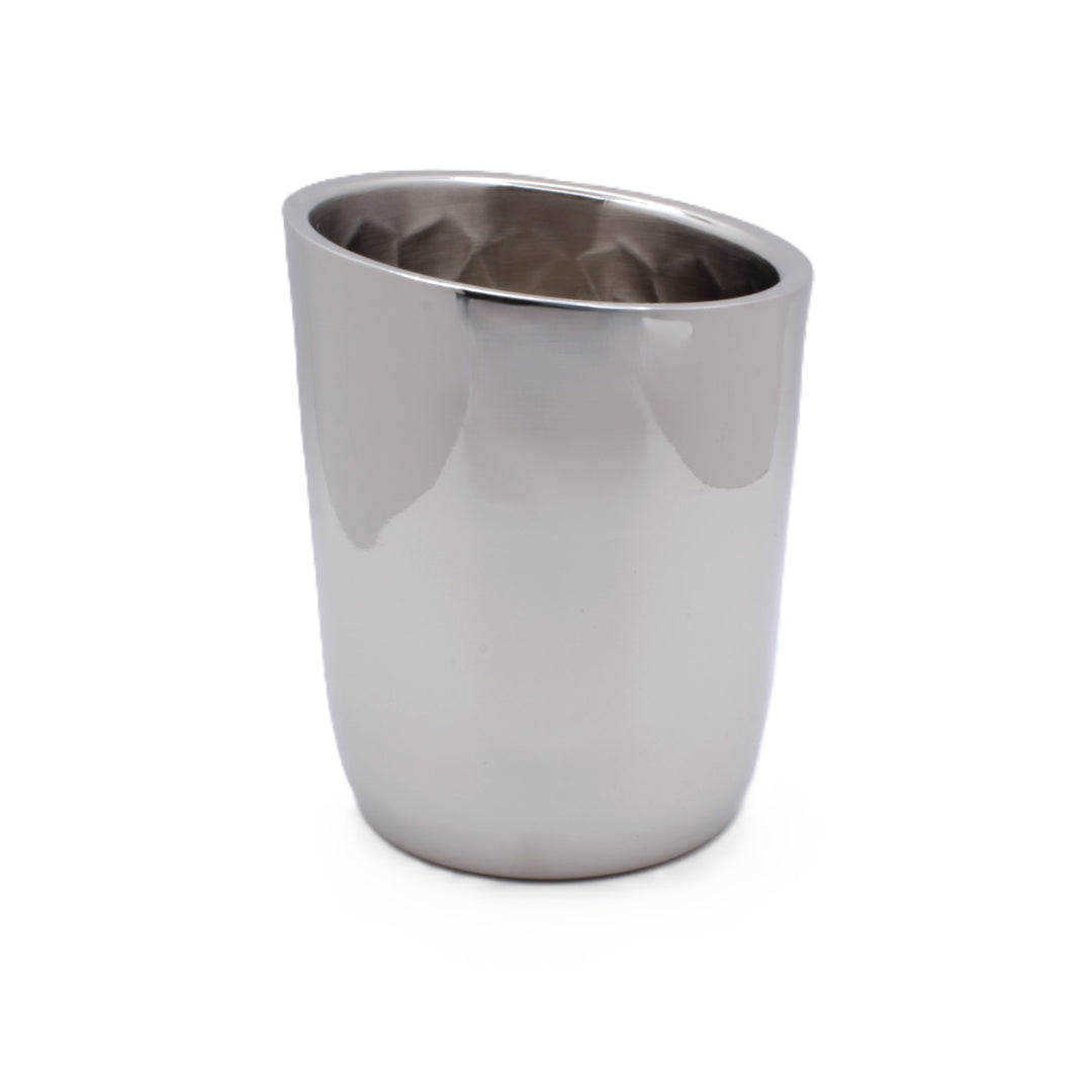Slant Ice Bucket | Double wall | Stainless Steel | Ice Pattern