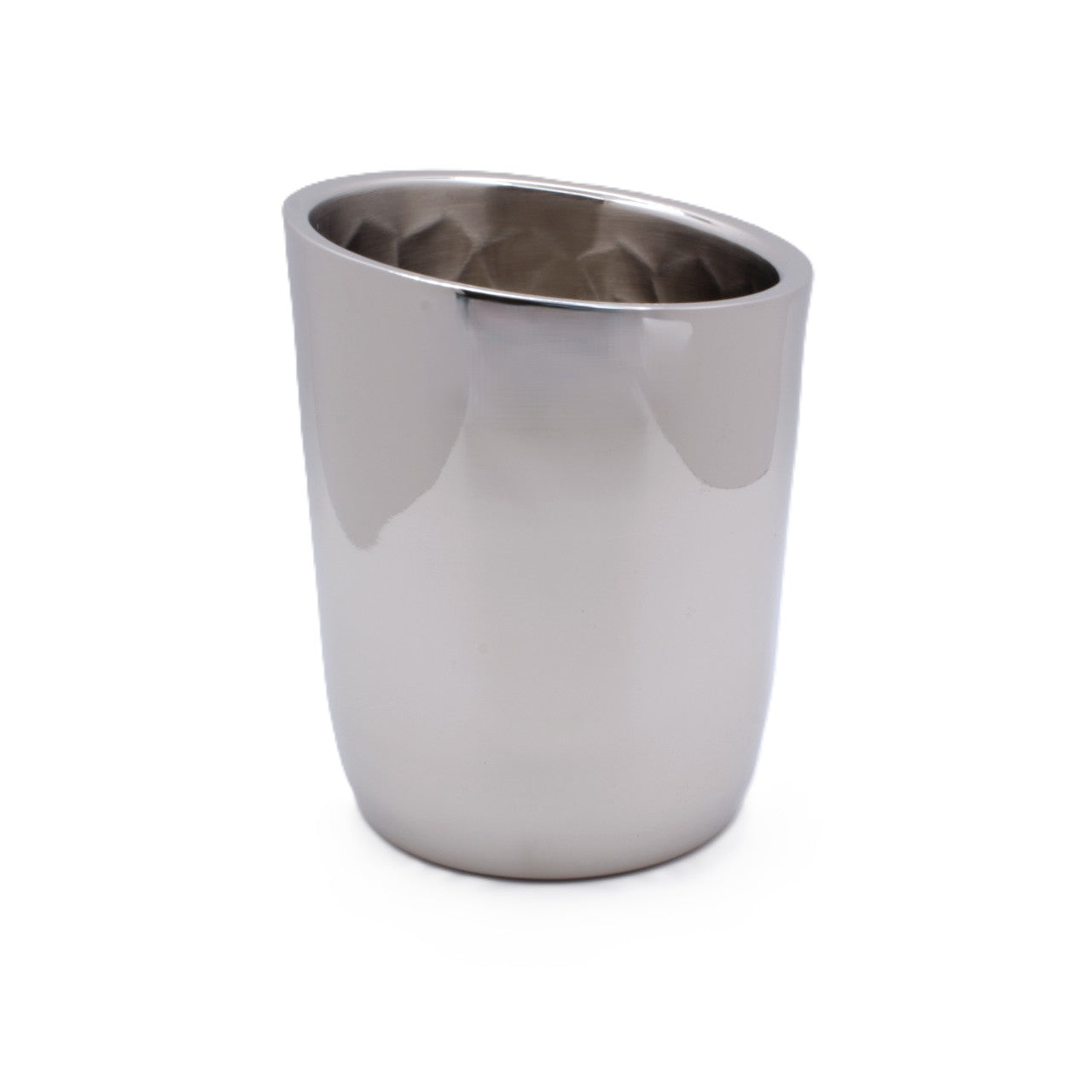 Slant Ice Bucket | Double wall | Stainless Steel | Ice Pattern