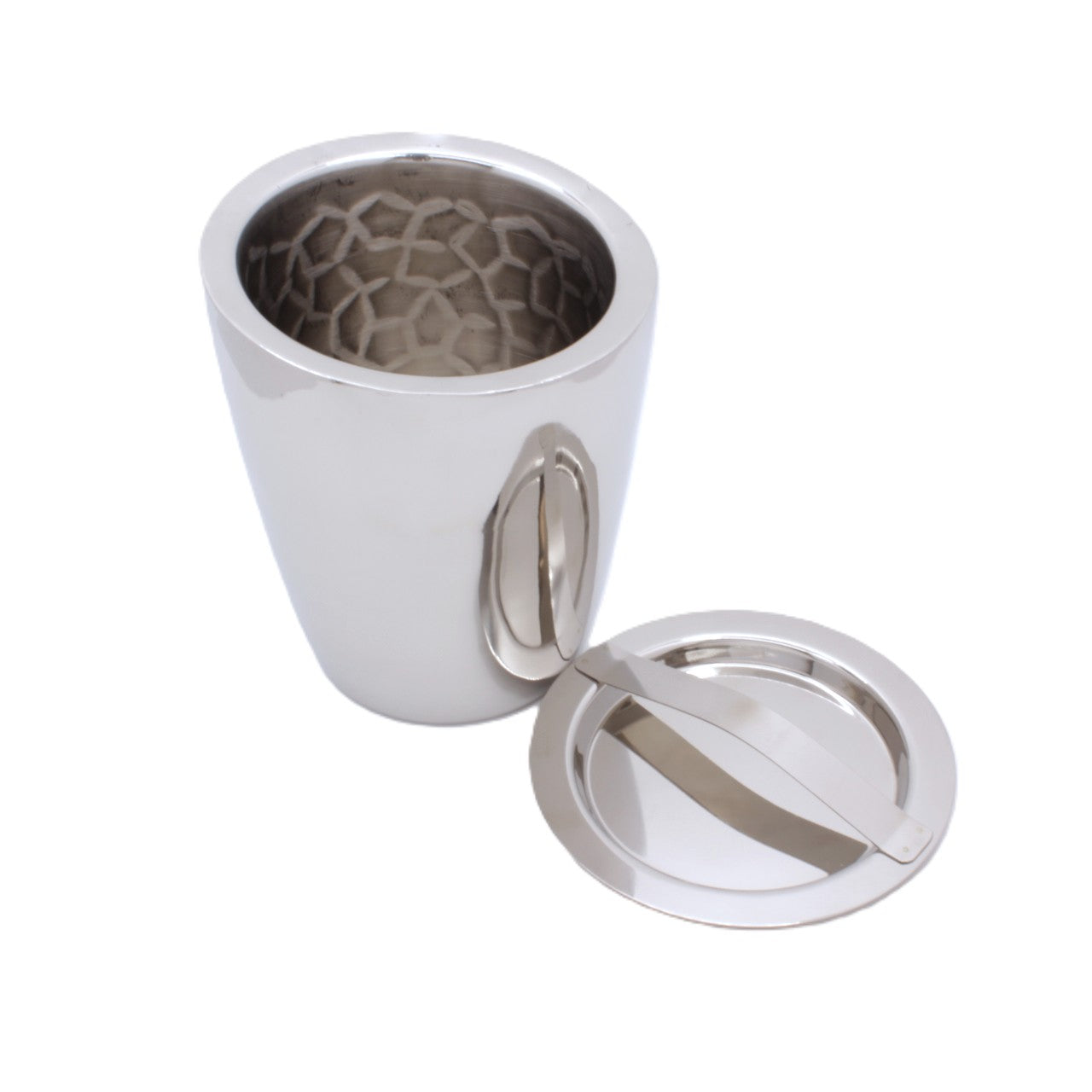 Slant Ice Bucket | Double wall | Stainless Steel | Ice Pattern