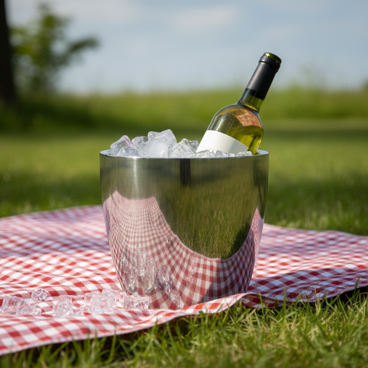 Ice Bucket | Double wall | Stainless Steel | Mirror Finish