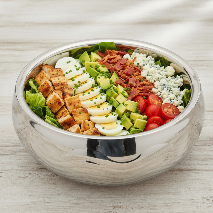 Round Serving Bowl | Double Wall | Stainless Steel