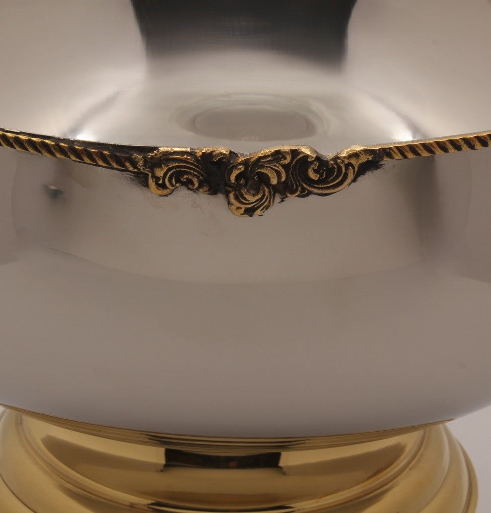 Large Bowl Serveware | Stainless Steel &amp; Brass