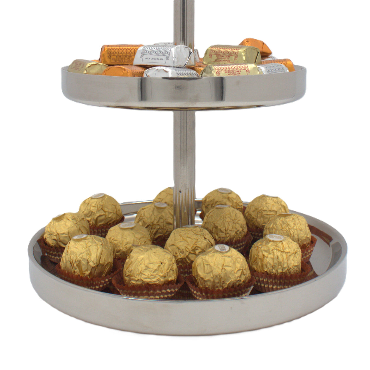 Cake Stand 2 Levels | Stainless Steel | Double Wall 