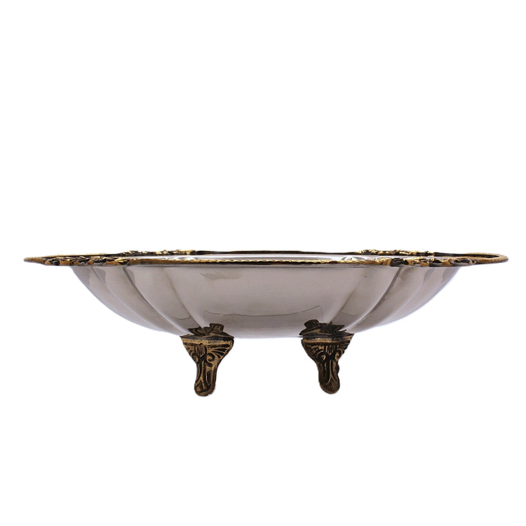 Oval Server | Two Tone | Steel &amp; Brass