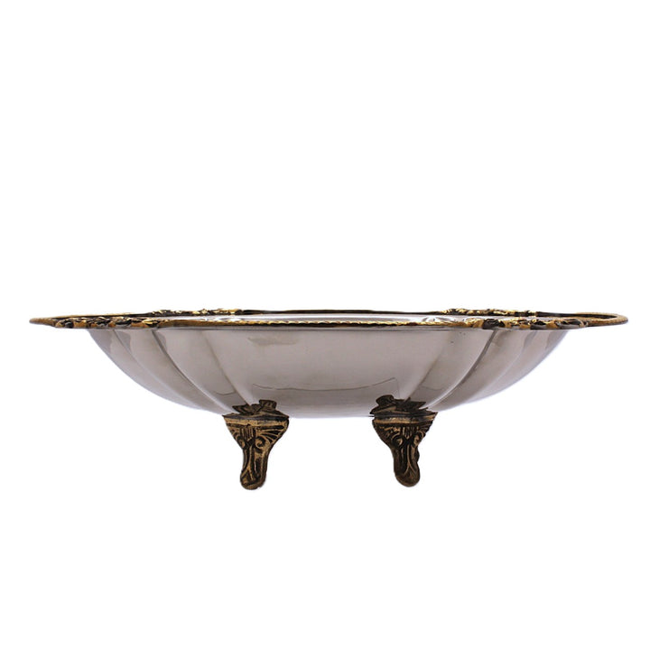 Oval Server | Two Tone | Steel &amp; Brass