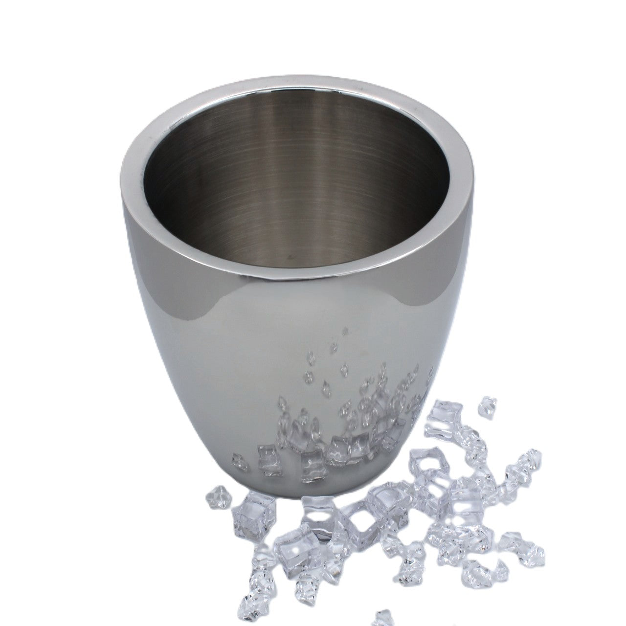 Ice Bucket | Double wall | Stainless Steel | Mirror Finish