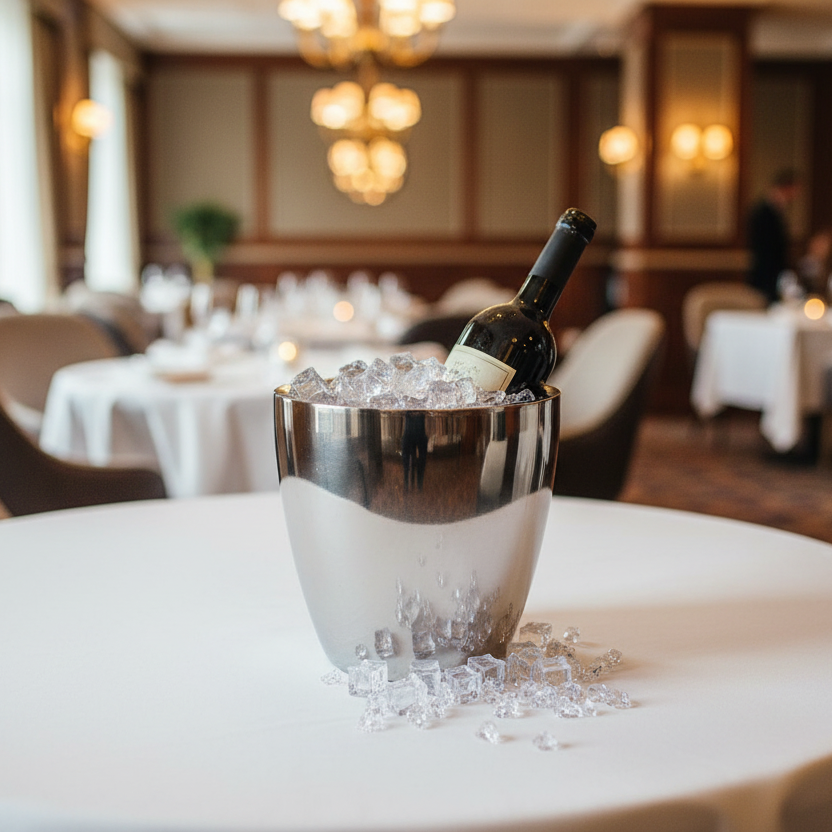 Ice Bucket | Double wall | Stainless Steel | Mirror Finish