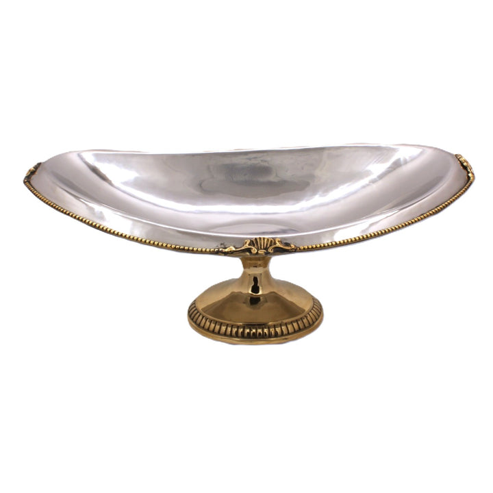 Oval Dish | Gold and silver |Stainless Steel and Brass