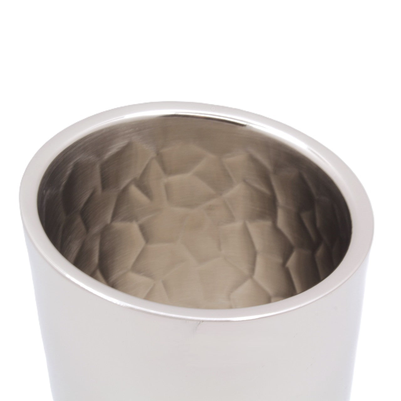 Slant Ice Bucket | Double wall | Stainless Steel | Ice Pattern