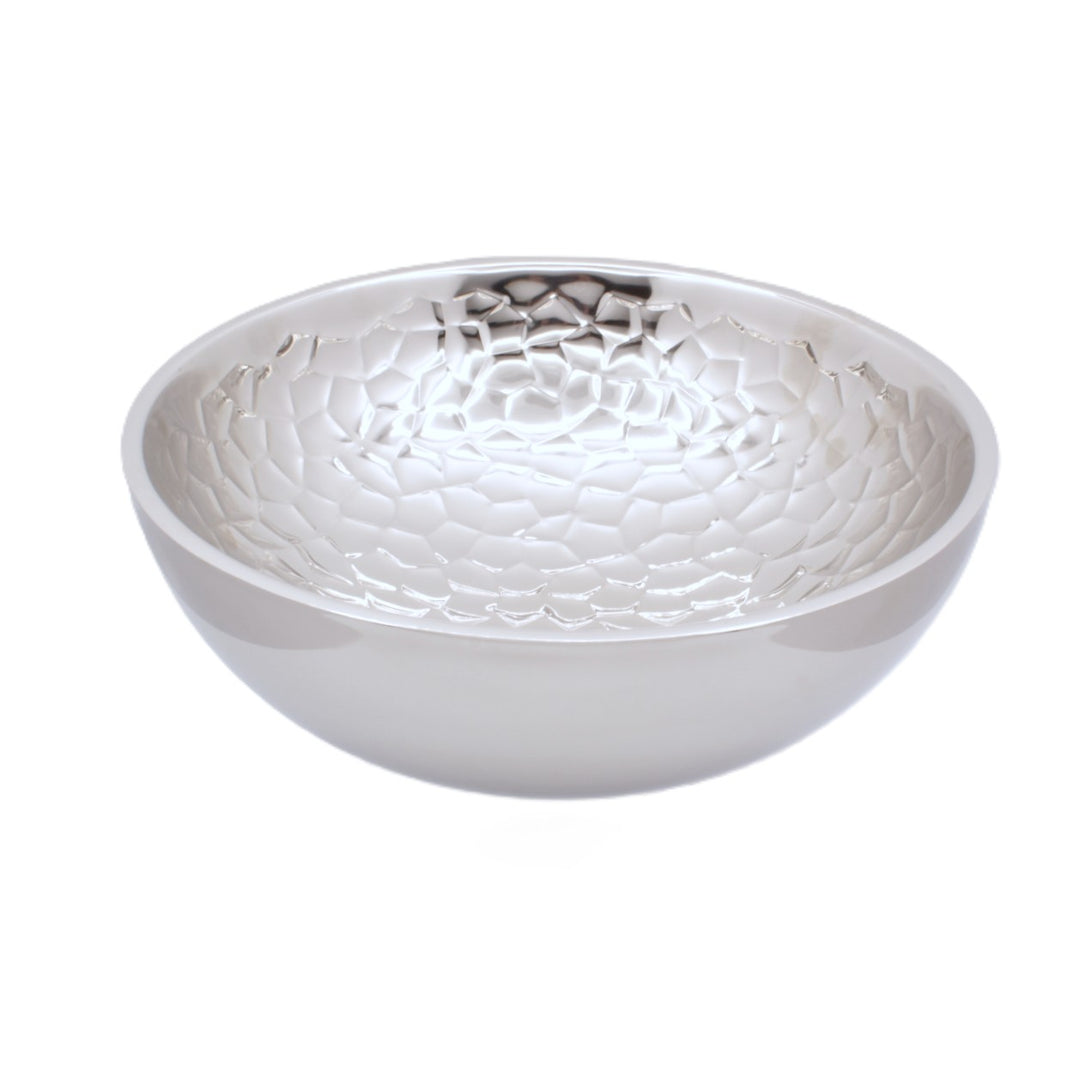 Round Bowl | Double Wall | Stainless Steel | Ice Pattern