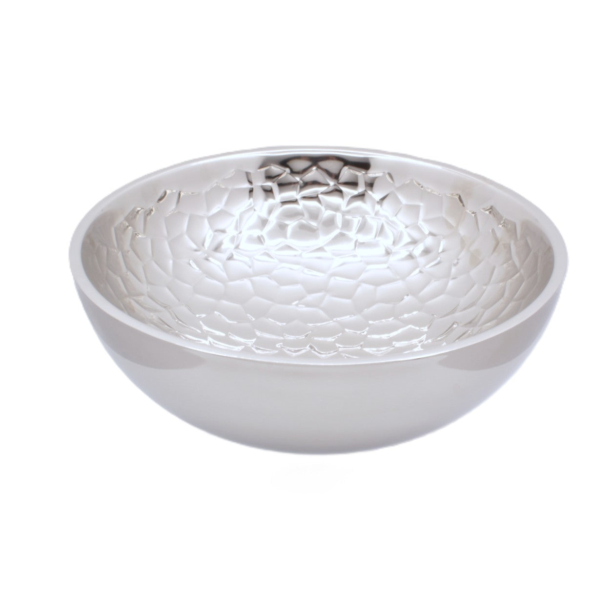 Round Bowl | Double Wall | Stainless Steel | Ice Pattern