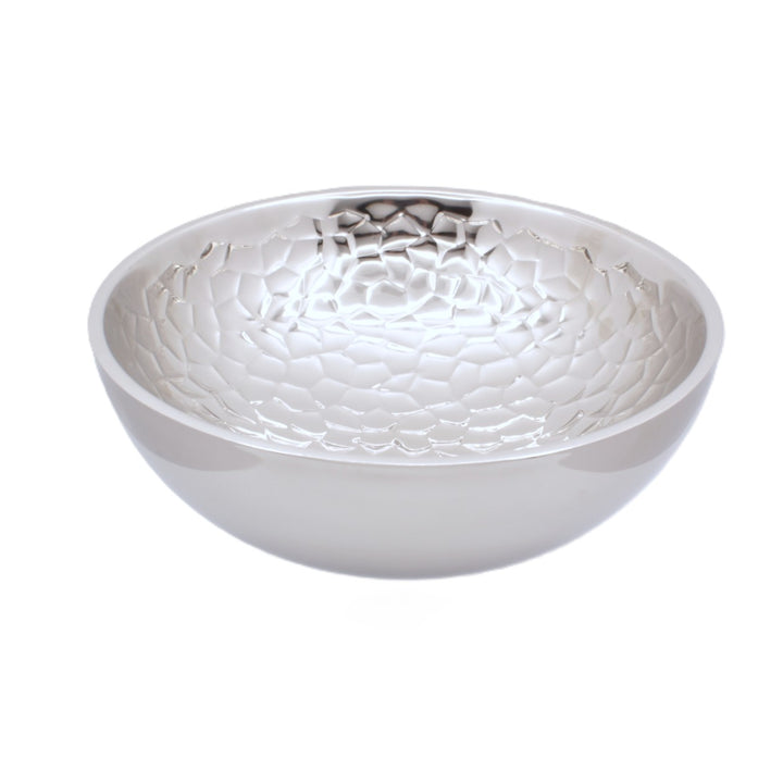 Round Bowl | Double Wall | Stainless Steel | Ice Pattern