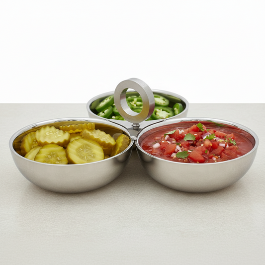 Condiment Set | Stainless Steel | Double Wall