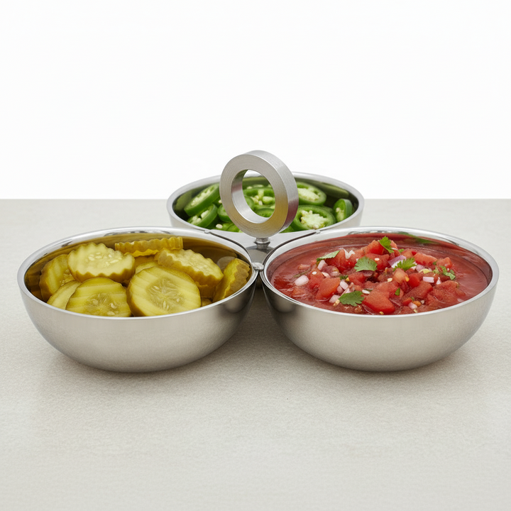 Condiment Set | Stainless Steel | Double Wall