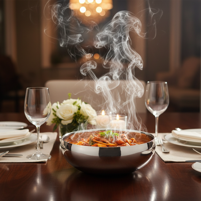 Daisy Bowl | Double Wall | Stainless Steel | Ice Pattern