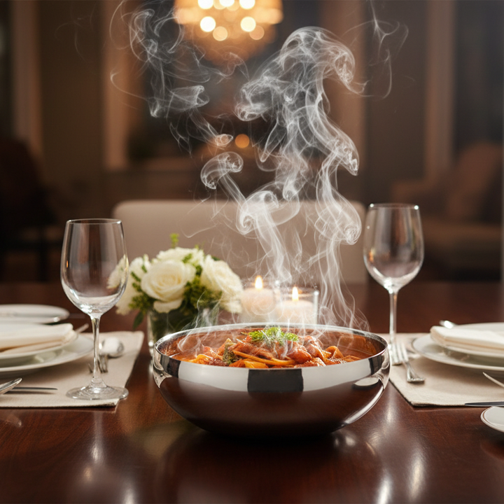 Daisy Bowl | Double Wall | Stainless Steel | Ice Pattern