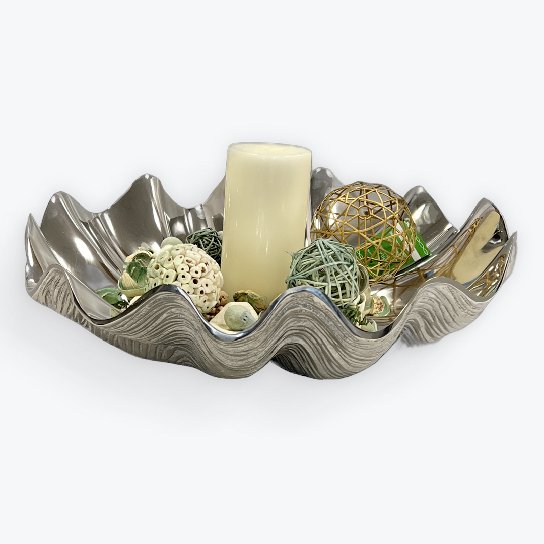 Silver wavy bowl |Aluminum | 310005