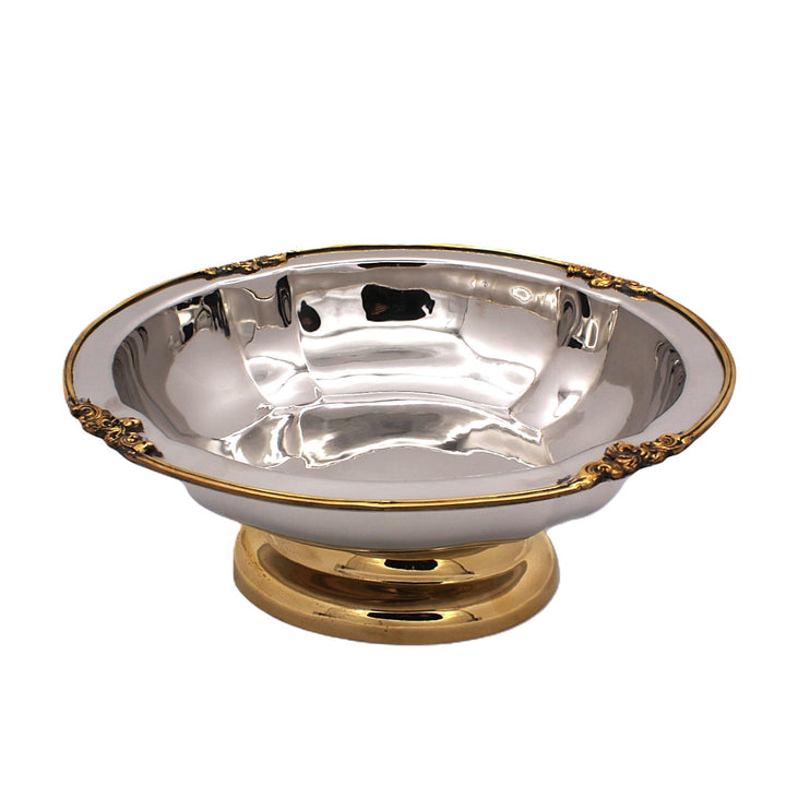 Oval Server | Two Tone | Stainless Steel &amp; Brass