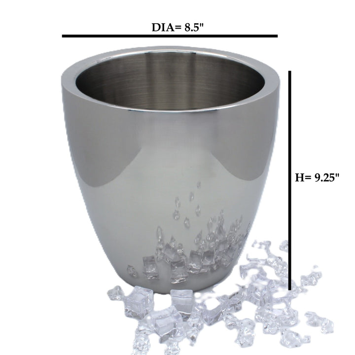 Ice Bucket | Double wall | Stainless Steel | Mirror Finish