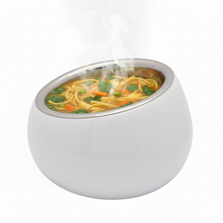 Tapered Serving Bowl | Double Wall | Stainless Steel | Mirror Finish | 300022