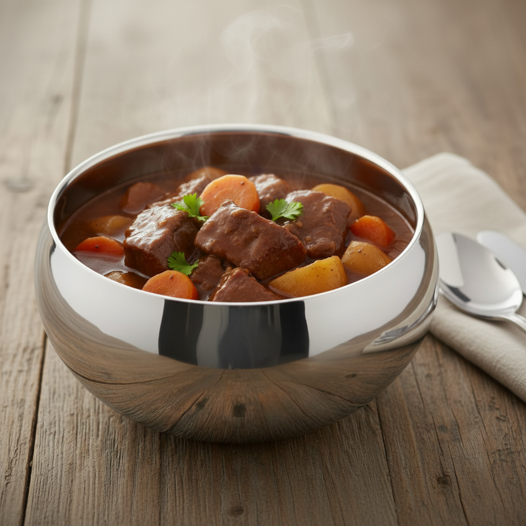 Daisy Bowl | Double Wall | Stainless Steel | Ice Pattern