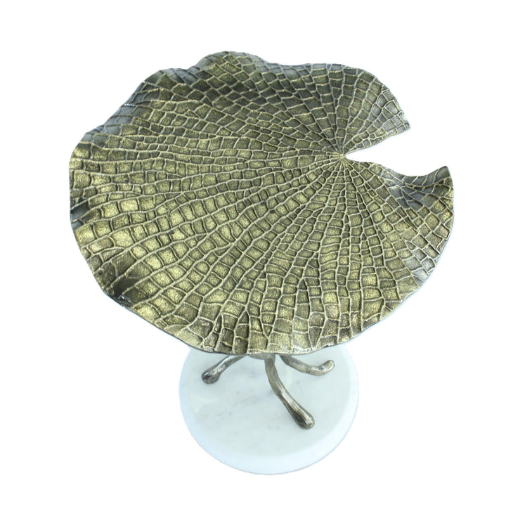 End Table | Leaf Collection | Gold Color | 310034