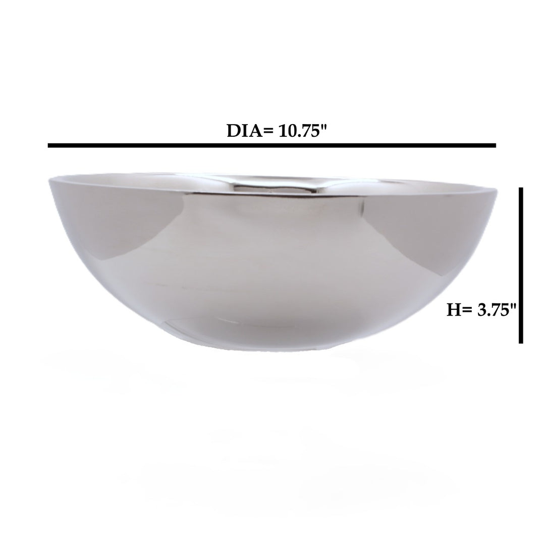 Round Bowl | Double Wall | Stainless Steel | Ice Pattern