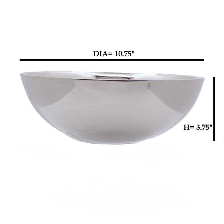 Round Bowl | Double Wall | Stainless Steel | Ice Pattern
