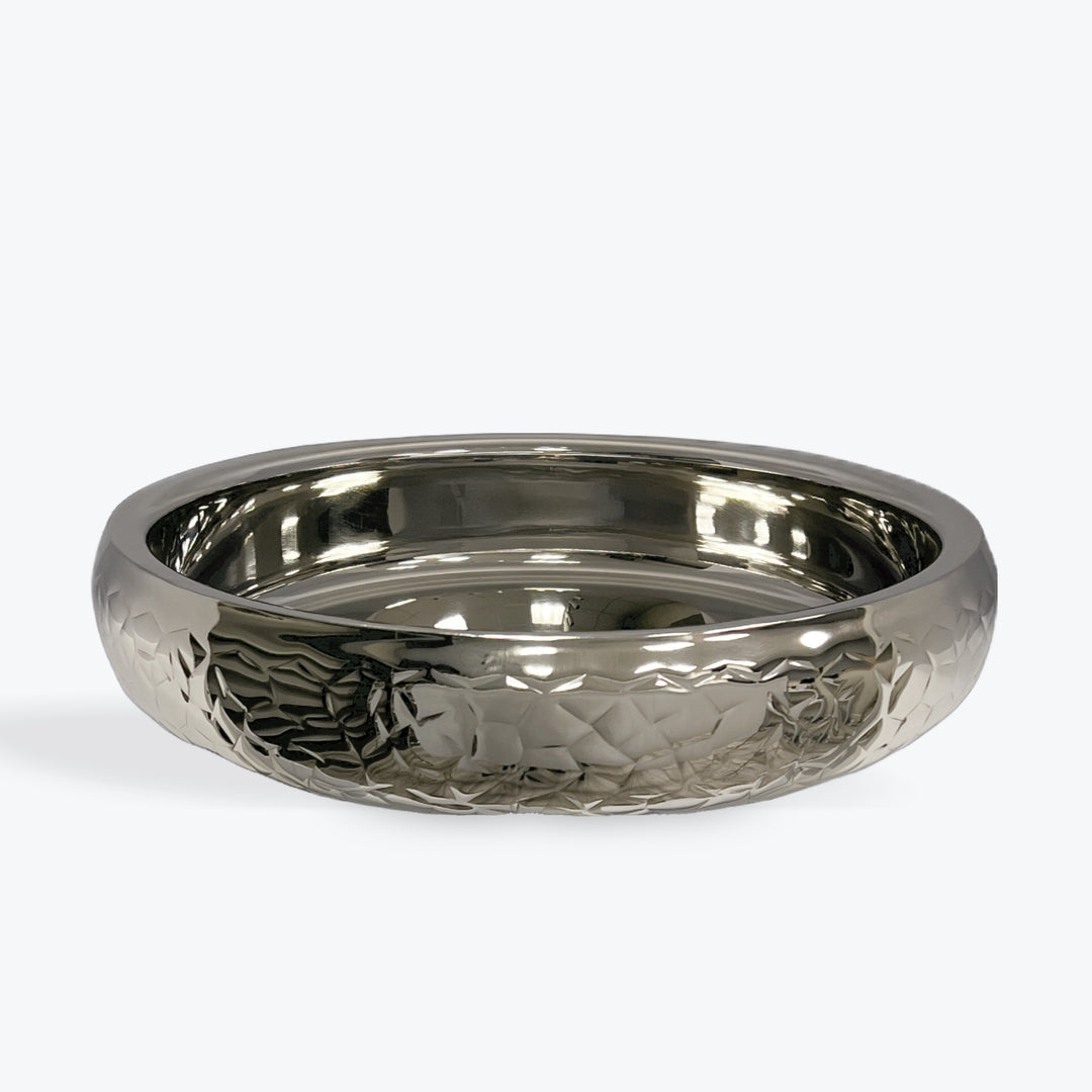 Shallow Belly Serving Bowl | Double Wall | Stainless Steel