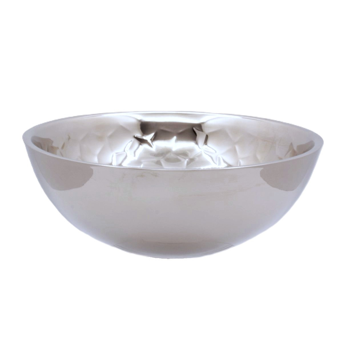 Round Bowl | Double Wall | Stainless Steel | Ice Pattern