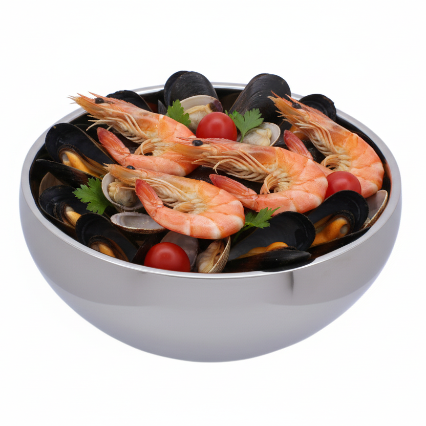 Daisy Bowl | Double Wall | Stainless Steel | Ice Pattern