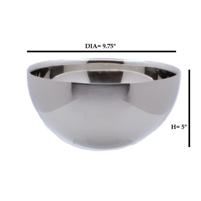 Round Bowl | Double wall | Stainless Steel | Mirror Finish