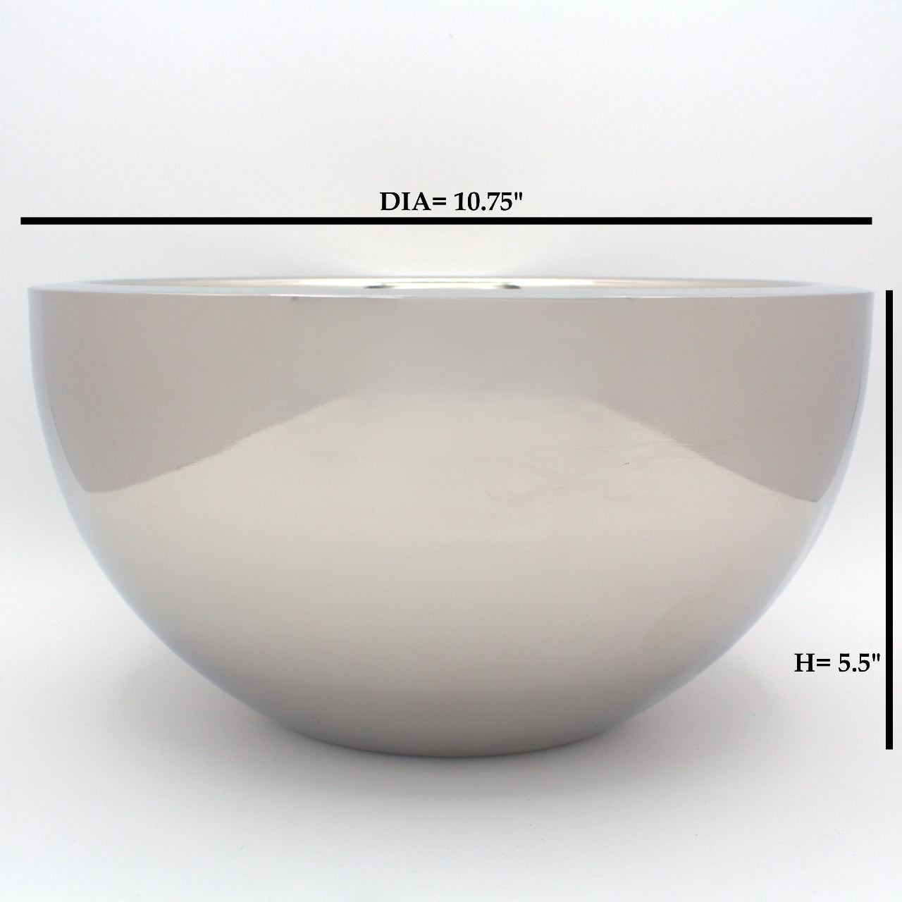 Round Bowl | Double wall | Stainless Steel | Mirror Finish