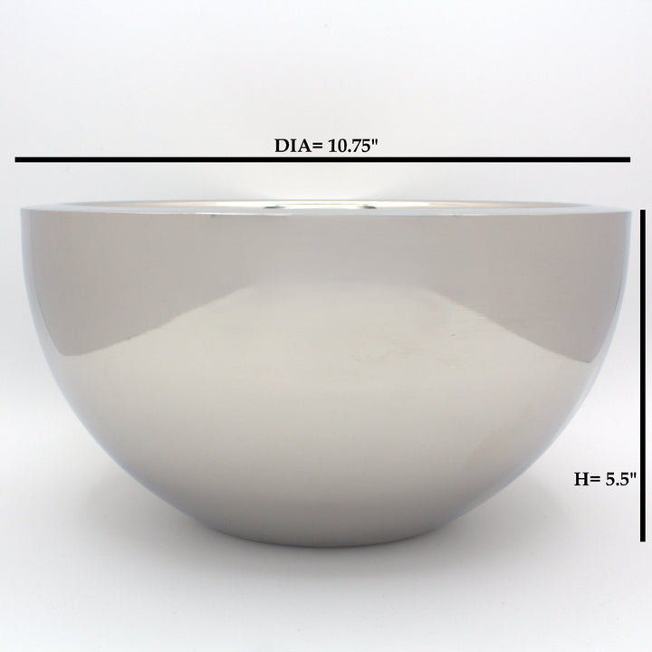 Round Bowl | Double wall | Stainless Steel | Mirror Finish