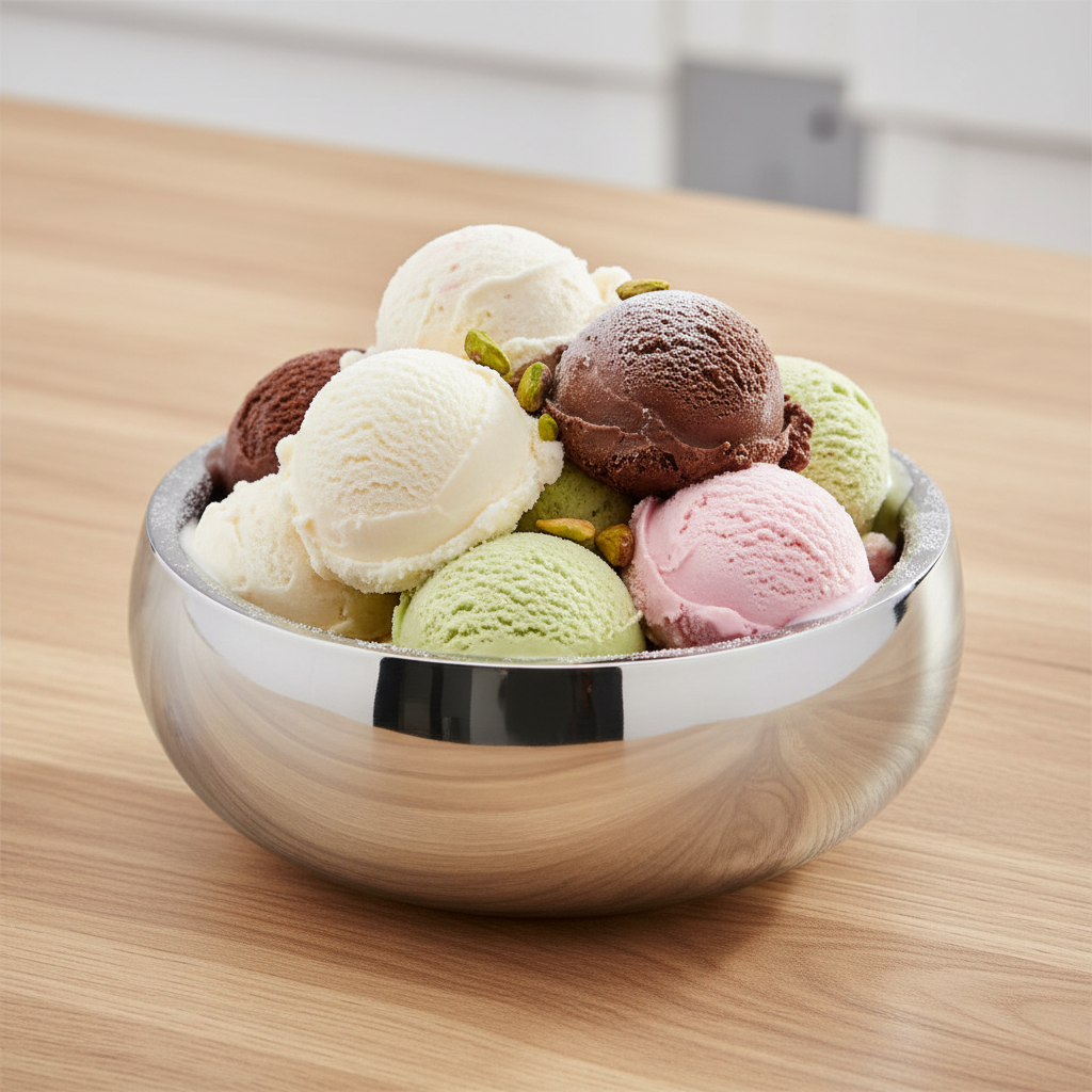 Round Serving Bowl | Double Wall | Stainless Steel