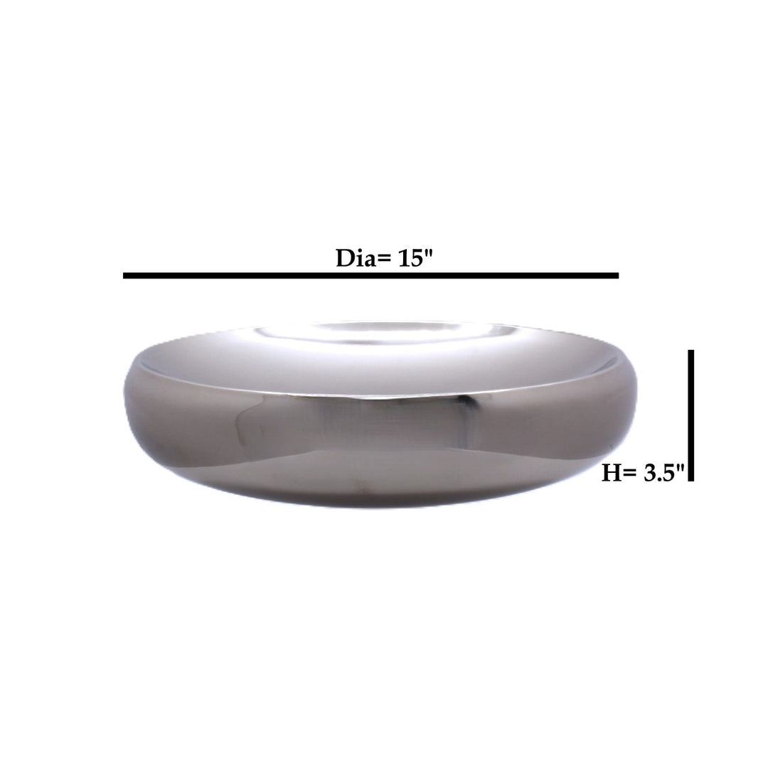 Shallow Bowl | Double Wall | Stainless Steel 