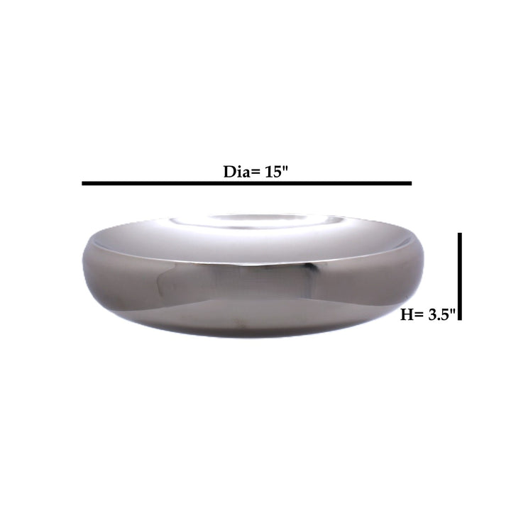 Shallow Bowl | Double Wall | Stainless Steel 