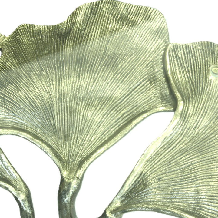 End Table | Leaf Design | Aluminum | Brass color | 310024