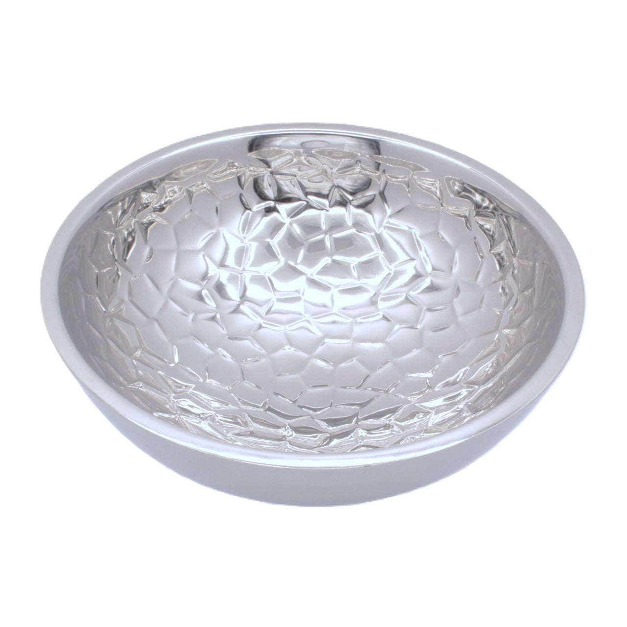 Round Bowl | Double Wall | Stainless Steel | Ice Pattern