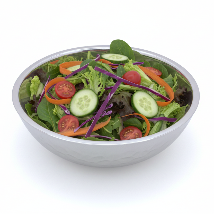 Round Bowl | Double Wall | Stainless Steel | Ice Pattern