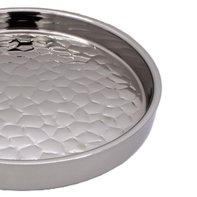 Cake Stand | Double wall | Stainless Steel | Ice Pattern