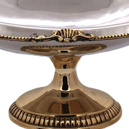 Oval Dish | Gold and silver |Stainless Steel and Brass