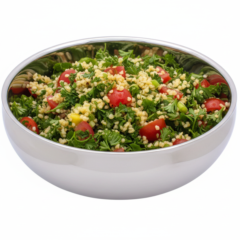 Round Bowl | Double Wall | Stainless Steel | Ice Pattern | 300047