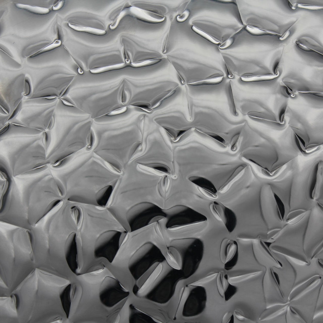 # Round Bowl | Double Wall | Stainless Steel | Ice Pattern 