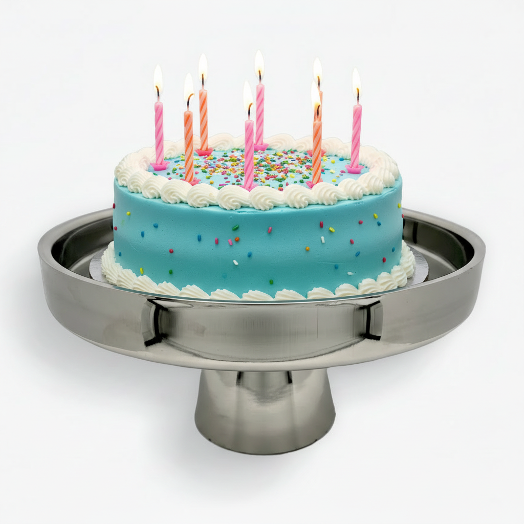 Cake Stand | Double Wall | Stainless Steel | 300002