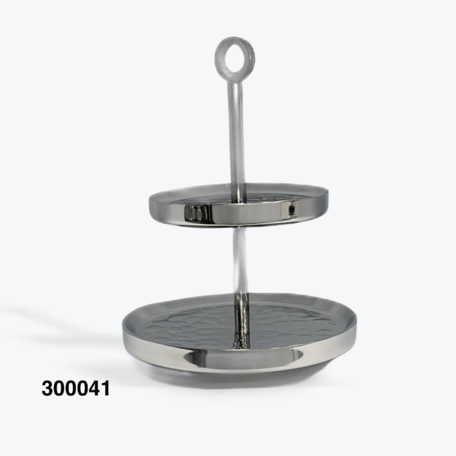 Cake Stand/ two level/ Ice Pattern/ 300041