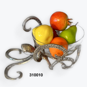 Octopus with glass bowl/ 310010