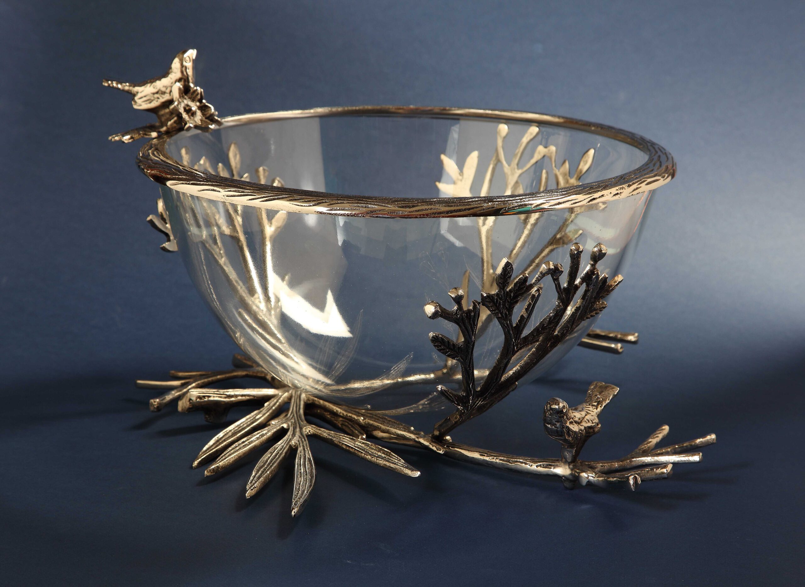 Large glass bowl/ Bird Collection/ 440235